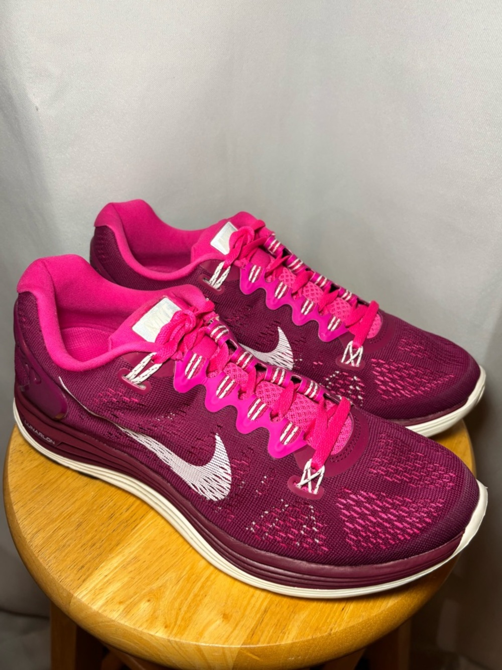 Nike Lunarglide 5 Running Shoes Women’s 9 (Fits 8) Pink Athletic Sneakers NWOT - Picture 2 of 8